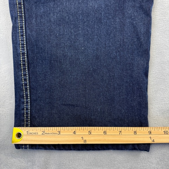 Liberty Blues Dark Wash Denim Jeans Elastic Waist Tall Size 46 x 40 - Picture 10 of 16